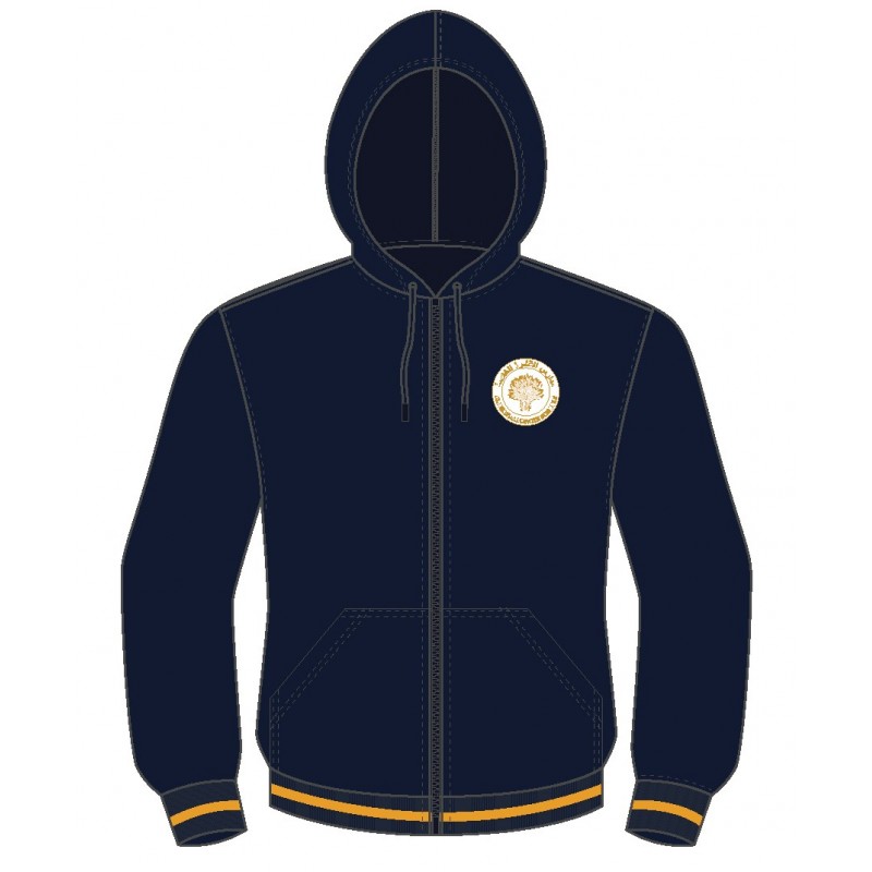 Navy Blue Fleece Hoodie -- [KG1 - GRADE 12]