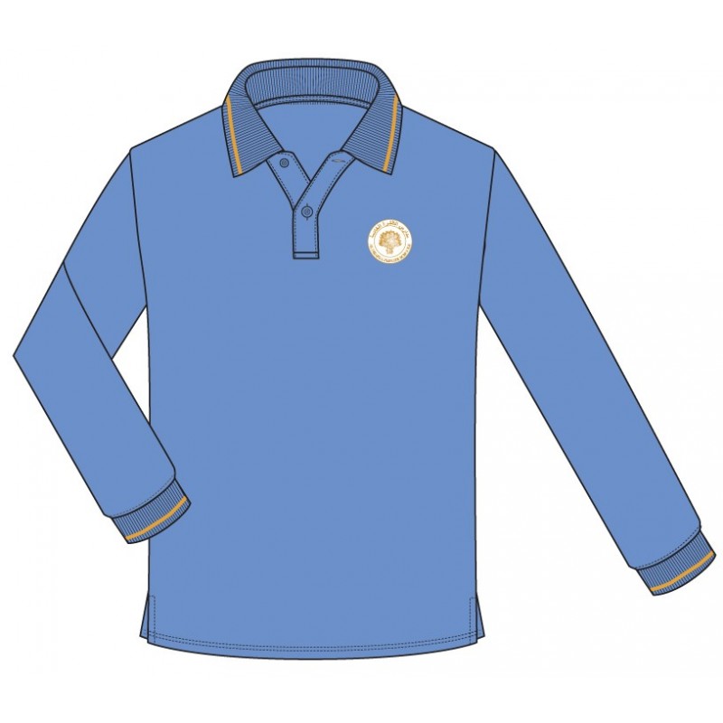 Skyblue Polo T.Shirt FSL  -- [GRADE 1 - GRADE 5]