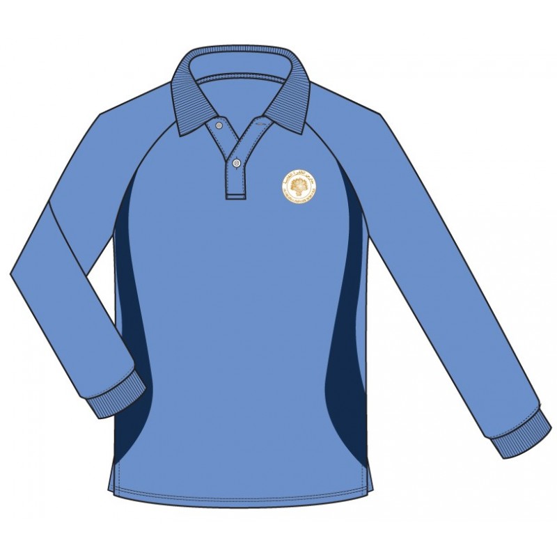 Skyblue Polo T.Shirt SL -- [GRADE 6 - GRADE 12]