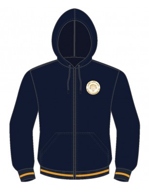 Navy Blue Fleece Hoodie -- [KG1 - GRADE 12]