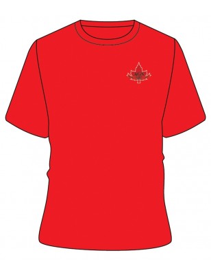 Red HS [ P.E ] T.Shirt -- [KG2 - GRADE 12]