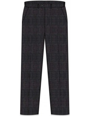 Women's Tartan Print Baggy Pant High Waist Wide Leg Long Palazzo Pants with  Belt Red at Amazon Women's Clothing store