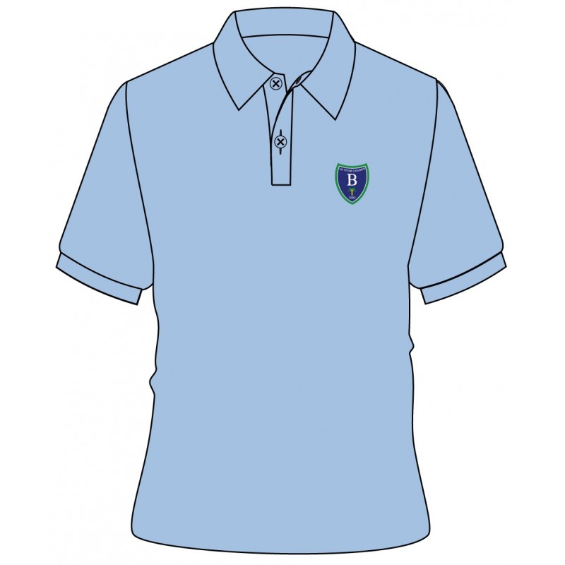 Skyblue Polo T-Shirt With Logo