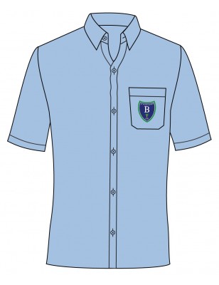 Pale Blue Shirt With Logo