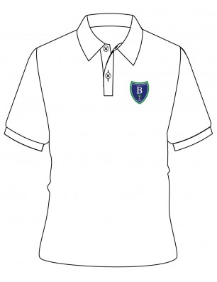 White Polo T-Shirt With Logo