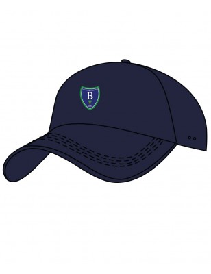 Navy Baseball Cap With Logo