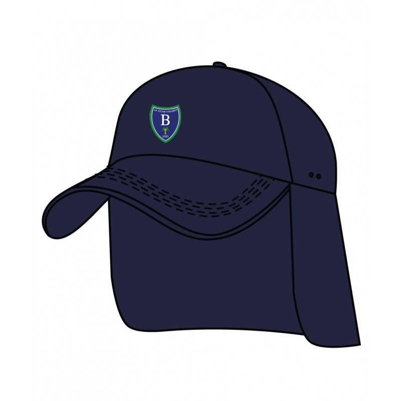 Navy Legionnaire Cap With Logo