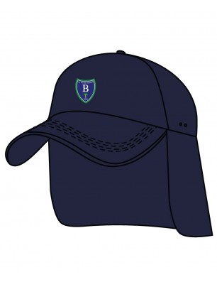 Navy Legionnaire Cap With Logo