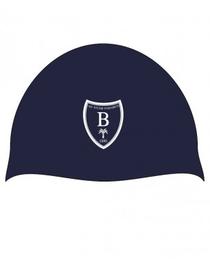 Navy Blue Swimming Cap With Logo