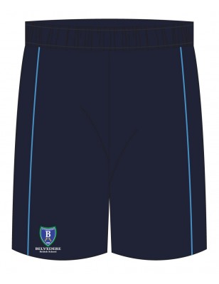 Navy Blue PE Short With Logo