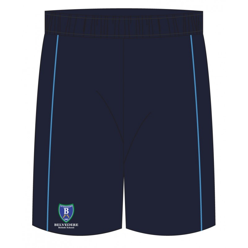 Navy Blue PE Short With Logo