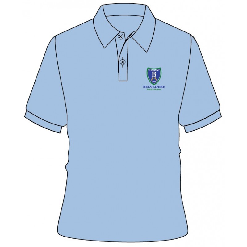 Skyblue Polo T-Shirt With Logo