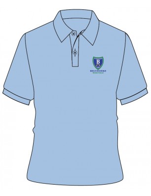 Skyblue Polo T-Shirt With Logo