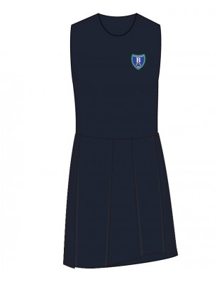 Navy Pinafore Tunic With Logo