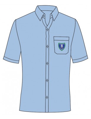 Pale Blue Shirt With Logo