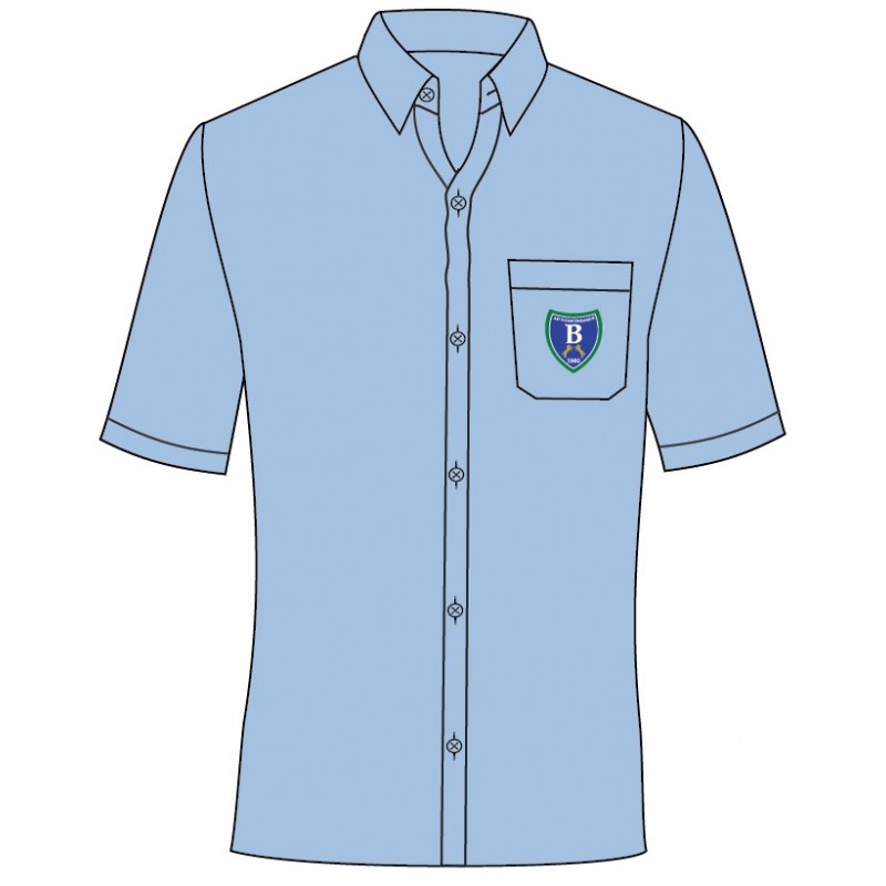 Pale Blue Shirt With Logo