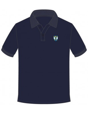 Navy blue polo shirts for school on sale