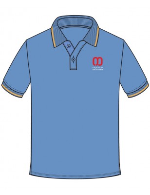 Skyblue Polo T.Shirt -- [PRE KG - GRADE 2]