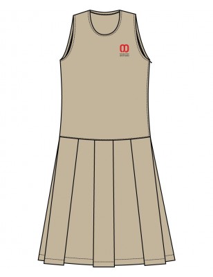 Khaki Pinafore-- [PRE KG - GRADE 5]