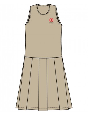 Khaki Pinafore-- [PRE KG - GRADE 5]