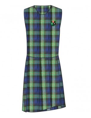 Tartan Pinafore With Logo