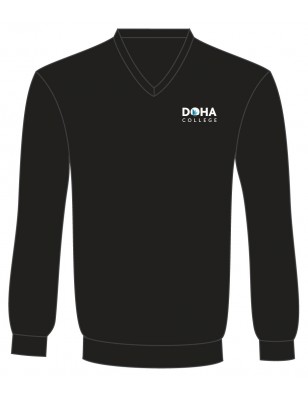 Black VNeck Sweater -- [6TH FORM]