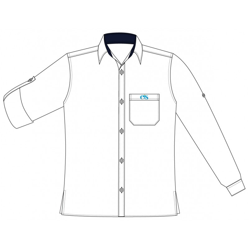 White Foldable Shirt -- [PRE SCHOOL - GRADE 12]