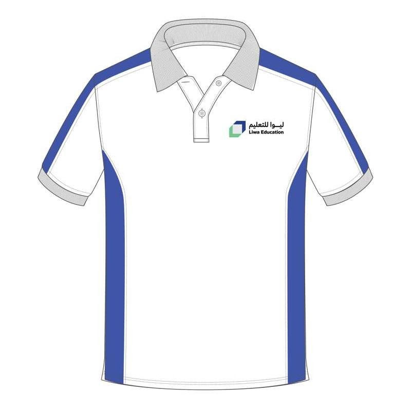 Blue HS Polo [ P.E ] T.Shirt -- [GRADE 1 - GRADE 12]