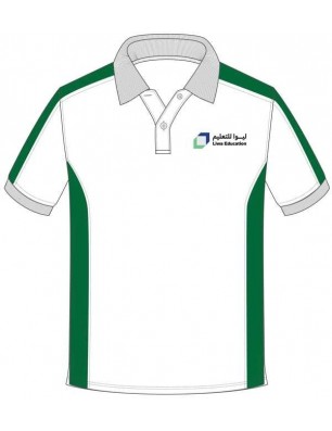 White Polo [ P.E ] T.Shirt -- [GRADE 1 - GRADE 12]