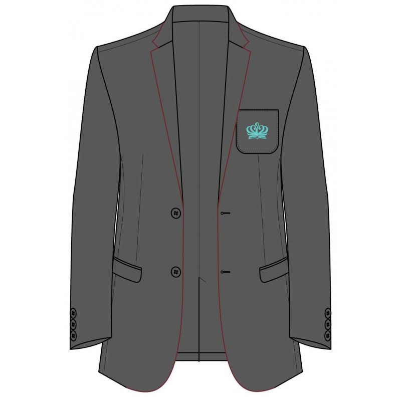 Grey Blazer With Logo