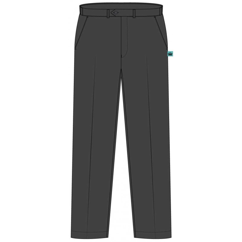 Grey Herringnone Boys Trouser