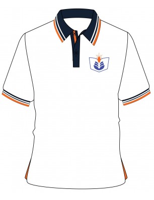 White Polo S/L T.Shirt -- [KG1 - GRADE 12]