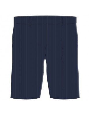 Navy Self Stripe Bermuda Short