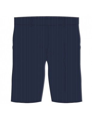 Navy Self Stripe Bermuda Short