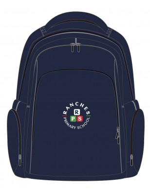 Navy Blue Bagpack With Logo