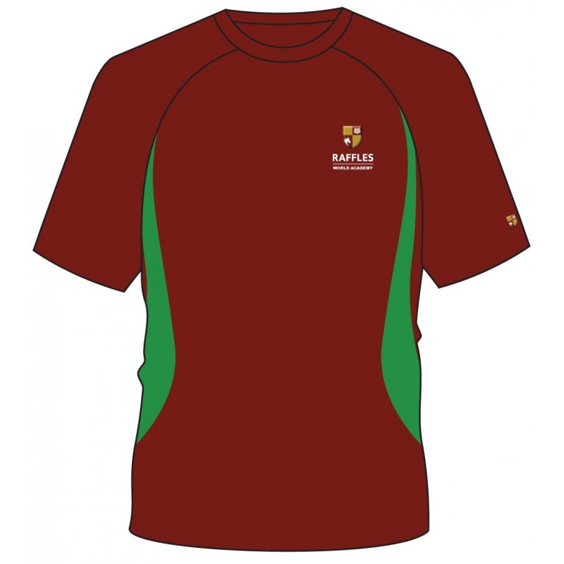 Maroon Round Neck T.Shirt -- [KG1 - GRADE 12]