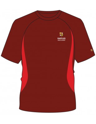 Maroon/Red Panel HC T.Shirt -- [KG1 - GRADE 12]