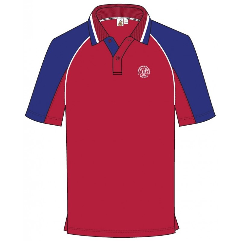 Red PE Polo T-Shirt