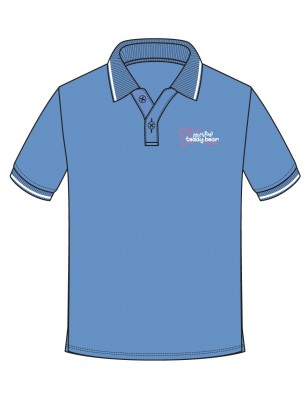 Sky Blue Polo T.Shirt -- [PRE K - FS1,FS2]