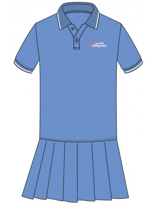 Skyblue Polo Dress -- [PRE K - FS1,FS2]