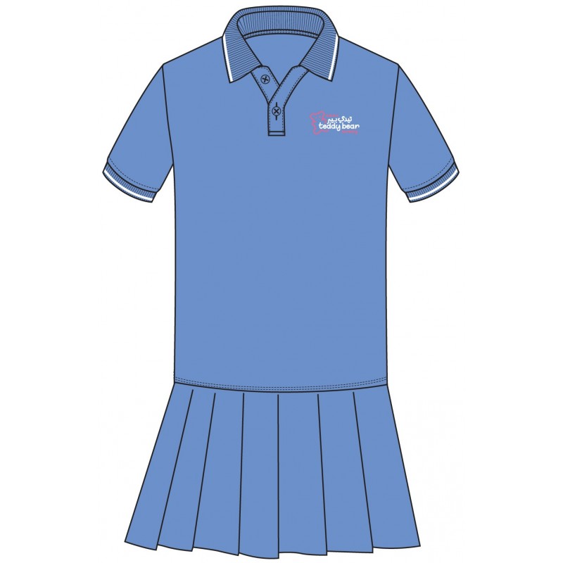 Sky Blue Polo Dress -- [PRE K - FS1,FS2]