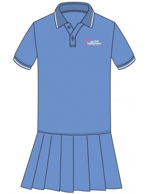 Skyblue Polo Dress -- [PRE K - FS1,FS2]