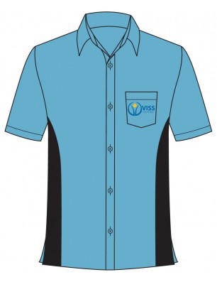 Oxford Shirt With Panel -- [GRADE 6 - GRADE 12]